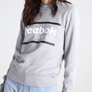 Reebok Classic Gray Logo Sweatshirt in Sz XS